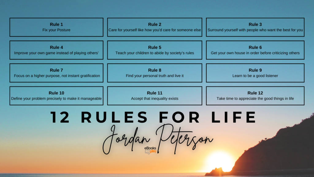 12 Rules for Life by Jordan Peterson - book blogs - ebooksgallery.com